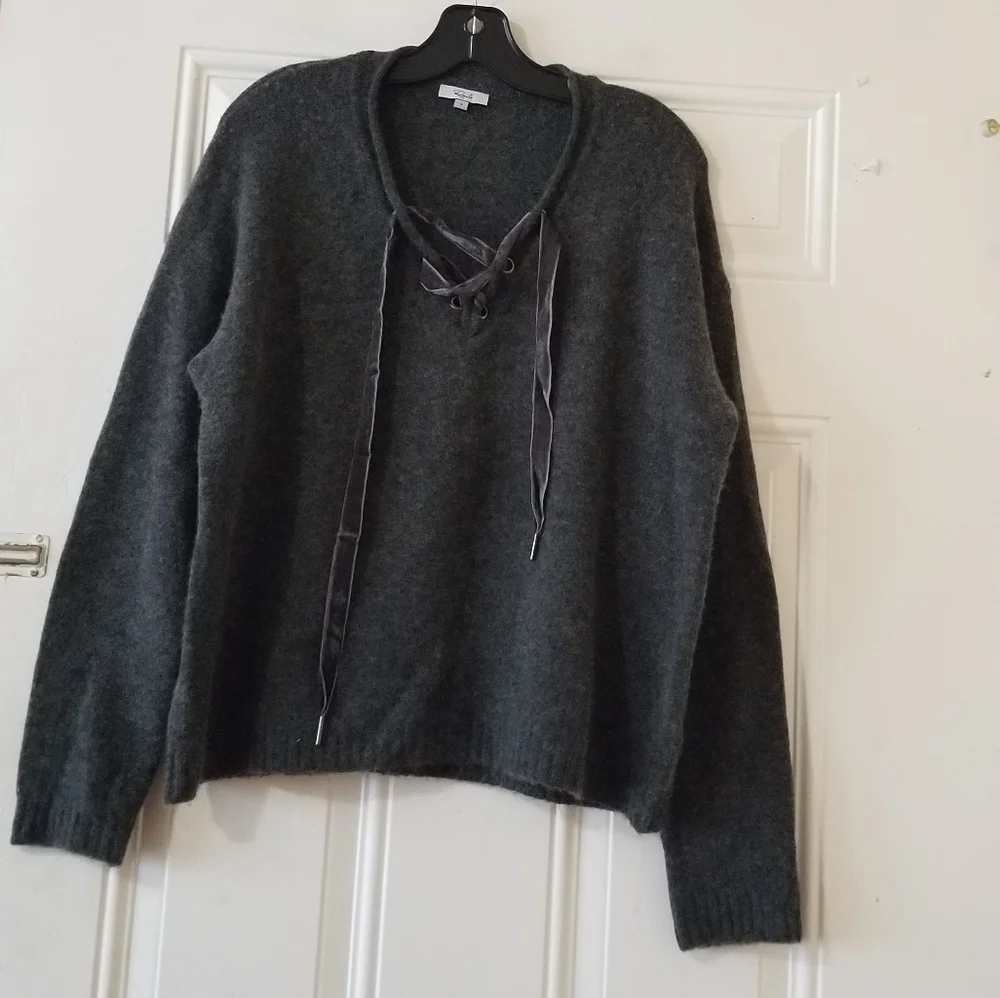 Rails Amelie Women's Wool Blend Lace Up  Sweaters
